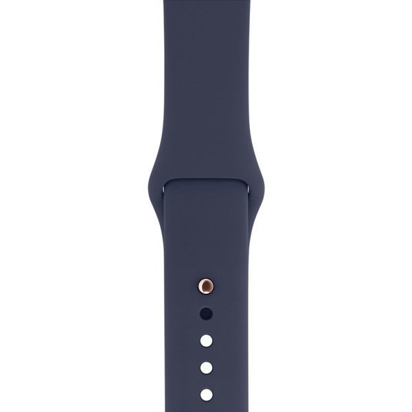 اپل واچ سری 2 مدل 38mm Rose Gold Aluminum Case with Midnight Blue Sport Band